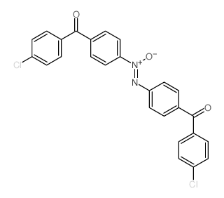 [4-(4-chlorobenzoyl)phenyl]-[4-(4-chlorobenzoyl)phenyl]imino-oxido-azanium structure