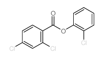 Benzoicacid, 2,4-dichloro-, 2-chlorophenyl ester Structure