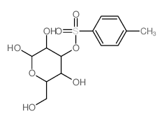 6-(hydroxymethyl)-4-(4-methylphenyl)sulfonyloxy-oxane-2,3,5-triol结构式