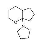 Pyrrolidine, 1-(hexahydrocyclopenta[b]pyran-7a(2H)-yl)- (9CI)结构式