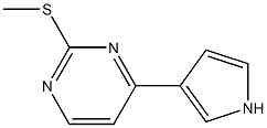 2-methylsulfanyl-4-(1H-pyrrol-3-yl)pyrimidine Structure