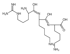 (2S)-6-amino-2-[[(2S)-6-amino-2-[[(2S)-2-amino-5-(diaminomethylideneamino)pentanoyl]amino]hexanoyl]amino]hexanoic acid Structure