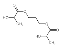 3-(2-hydroxypropanoyloxy)propyl 2-hydroxypropanoate结构式