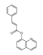 trans-cinnamic acid 8-hydroxyquinolinyl ester结构式