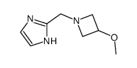 1H-Imidazole,2-[(3-methoxy-1-azetidinyl)methyl]- structure