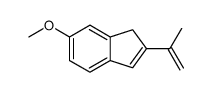 6-methoxy-2-prop-1-en-2-yl-1H-indene结构式