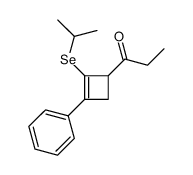 1-(3-phenyl-2-propan-2-ylselanylcyclobut-2-en-1-yl)propan-1-one结构式