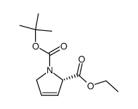 N-tert-butoxycarbonyl-3,4-didehydro-L-proline ethyl ester结构式