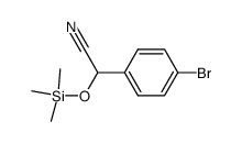 α-[(trimethylsilyl)oxy]-α-(p-bromophenyl)acetonitrile结构式