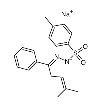 sodium salt of 1-phenyl-4-methyl-3-penten-1-one N-tosylhydrazone结构式