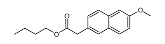 n-butyl 6-methoxy-2-naphthylacetate Structure