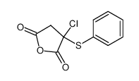 3-chloro-3-(phenylthio)dihydrofuran-2,5-dione结构式