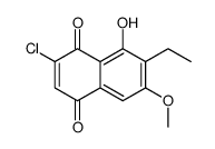 2-chloro-7-ethyl-8-hydroxy-6-methoxynaphthalene-1,4-dione结构式