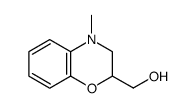 2H-1,4-Benzoxazine-2-methanol, 3,4-dihydro-4-methyl结构式