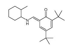 2,4-ditert-butyl-6-[[(2-methylcyclohexyl)amino]methylidene]cyclohexa-2,4-dien-1-one结构式