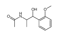 N-[2-hydroxy-2-(2-methoxy-phenyl)-1-methyl-ethyl]-acetamide结构式