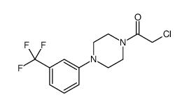 Ethanone, 2-chloro-1-[4-[3-(trifluoromethyl)phenyl]-1-piperazinyl] Structure