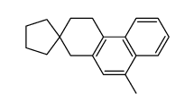 9'-methyl-3',4'-dihydro-1'H-spiro[cyclopentane-1,2'-phenanthrene]结构式