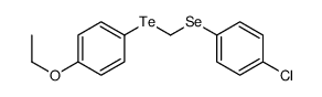 1-chloro-4-[(4-ethoxyphenyl)tellanylmethylselanyl]benzene结构式