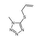 1-methyl-5-prop-2-enylsulfanyltetrazole Structure