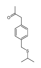 1-[4-(propan-2-ylsulfanylmethyl)phenyl]propan-2-one Structure