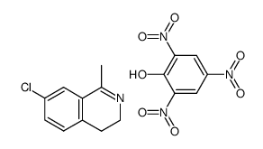 Picric acid; compound with 7-chloro-1-methyl-3,4-dihydro-isoquinoline Structure