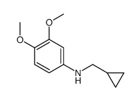 CYCLOPROPYLMETHYL-(3,4-DIMETHOXY-PHENYL)-AMINE Structure