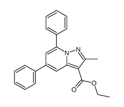 2-Methyl-5,7-diphenyl-pyrazolo[1,5-a]pyridine-3-carboxylic acid ethyl ester Structure