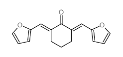 2,6-bis(2-furylmethylidene)cyclohexan-1-one Structure