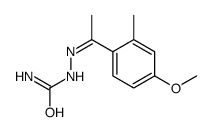 [1-(4-methoxy-2-methylphenyl)ethylideneamino]urea Structure