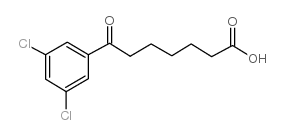 7-(3,5-dichlorophenyl)-7-oxoheptanoic acid结构式