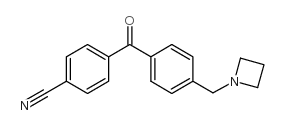 4-AZETIDINOMETHYL-4'-CYANOBENZOPHENONE Structure