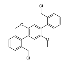 1,4-bis[2-(chloromethyl)phenyl]-2,5-dimethoxybenzene Structure