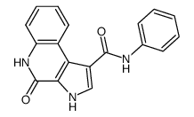 N-(Phenyl)-4-oxo-4,5-dihydro-3H-pyrrolo[2,3-c]quinoline-1-carboxamide结构式