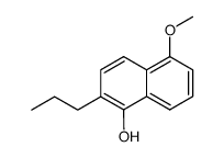 1-Hydroxy-5-methoxy-2-propylnaphthalin Structure