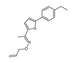 (E)-1-[5-(4-ethylphenyl)thiophen-2-yl]-N-prop-2-enoxyethanimine结构式