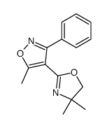 4-(4',5'-dihydro-4',4'-dimethyl-Δ2-oxazolin-2-yl)-5-methyl-3-phenylisoxazole Structure