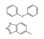 diphenyliodonium, salt with 5-methyl-1H-benzotriazole (1:1)结构式