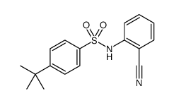 Benzenesulfonamide, N-(2-cyanophenyl)-4-(1,1-dimethylethyl)结构式