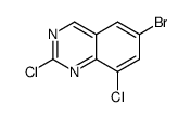 6-bromo-2,8-dichloroquinazoline结构式