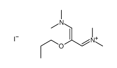 [(Z)-3-(dimethylamino)-2-propoxyprop-2-enylidene]-dimethylazanium,iodide Structure