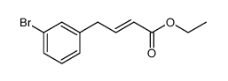 2-Butenoic acid, 4-(3-bromophenyl)-, ethyl ester, (2E) Structure