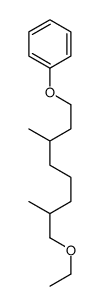 (8-ethoxy-3,7-dimethyloctoxy)benzene Structure