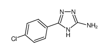 3-(4-氯苯基)-1H-1,2,4-三唑-5-胺结构式