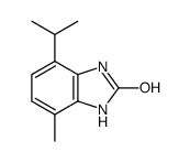 2-Hydroxy-4-methyl-7-isopropyl-benzimidazol Structure