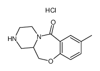 8-methyl-1,2,3,4,12,12a-hexahydro-6H-pyrazino[2,1-c][1,4]benzoxazepin-6-one hydrochloride结构式