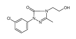 4-(2-hydroxyethyl)-5-methyl-2-(3-chlorophenyl)-2,4-dihydro-3H-1,2,4-triazol-3-one Structure