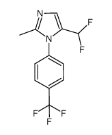 5-(difluoromethyl)-2-methyl-1-(4-(trifluoromethyl)phenyl)-1H-imidazole结构式