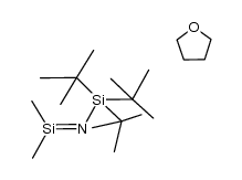 N-(Tri-tert-butylsilyl)dimethylsilanimin-Tetrahydrofuran(1/1)结构式