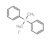 Phosphonium,dimethyldiphenyl-, iodide (1:1) Structure